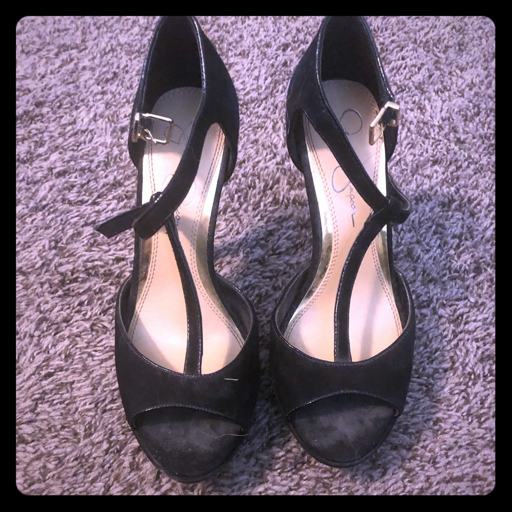 Jessica Simpson black heels
